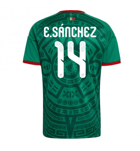 Meksiko Erick Sanchez #14 Kotipaita MM-kisat 2026 Lyhythihainen Meksiko Erick Sanchez #14 Kotipaita MM-kisat 2026 Lyhythihainen